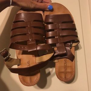 Brown sandals